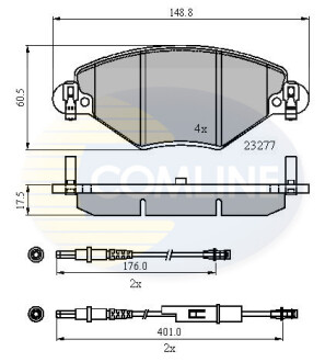 - Тормозные колодки для дисков COMLINE CBP21120