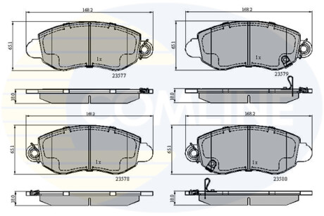 - Тормозные колодки для дисков COMLINE CBP31108