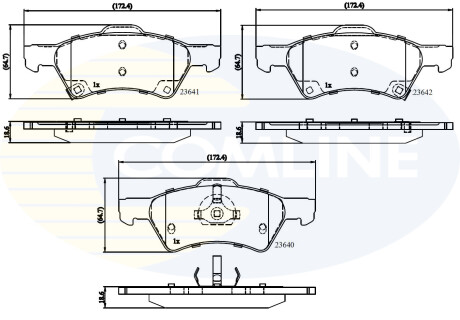 - Тормозные колодки для дисков COMLINE CBP31163