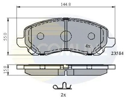 - Тормозные колодки для дисков COMLINE CBP31256