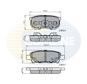 - Тормозные колодки для дисков COMLINE CBP31290