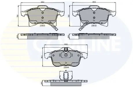 - Тормозные колодки для дисков COMLINE CBP31307