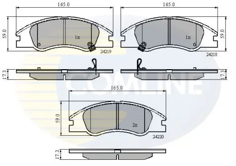 - Тормозные колодки для дисков COMLINE CBP31321
