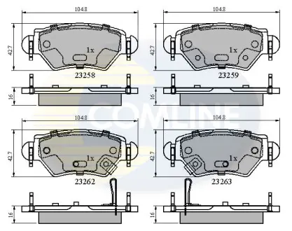 - Тормозные колодки для дисков COMLINE CBP31504