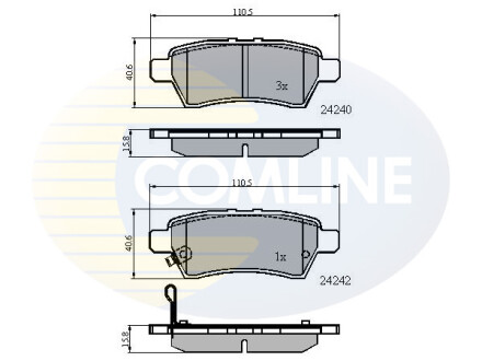 - Тормозные колодки для дисков COMLINE CBP31518