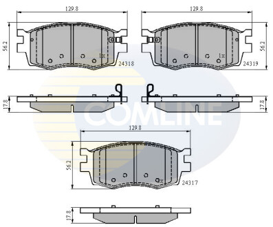 - Гальмівні колодки до дисків COMLINE CBP31519 (фото 1)