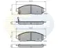 - Тормозные колодки для дисков COMLINE CBP31520 (фото 1)