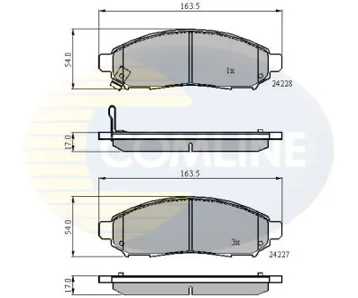 - Гальмівні колодки до дисків COMLINE CBP31520