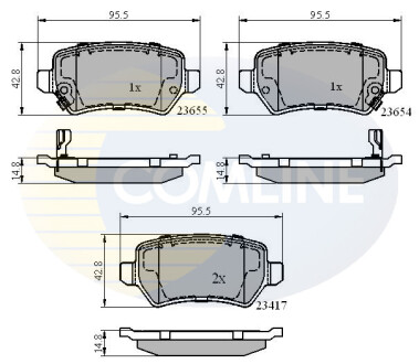 - Тормозные колодки для дисков COMLINE CBP31551