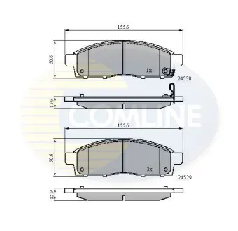 - Тормозные колодки для дисков COMLINE CBP31584