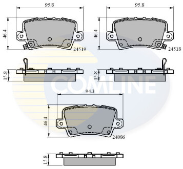 - Тормозные колодки для дисков COMLINE CBP31587