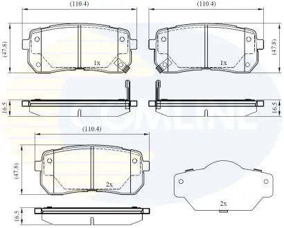 - Тормозные колодки для дисков COMLINE CBP31675