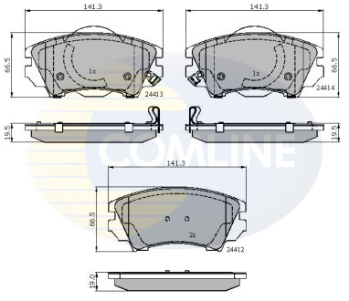 - Тормозные колодки для дисков COMLINE CBP31680