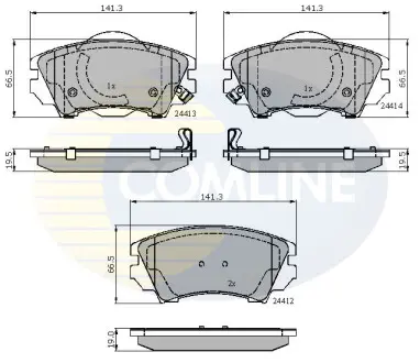 - Тормозные колодки для дисков COMLINE CBP31680