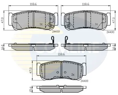 - Тормозные колодки для дисков COMLINE CBP31714