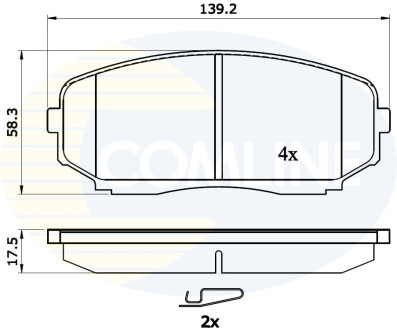 - Тормозные колодки для дисков COMLINE CBP31724