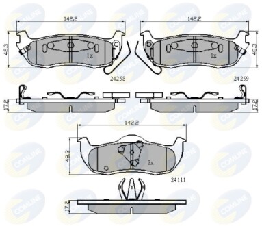 - Тормозные колодки для дисков COMLINE CBP31734