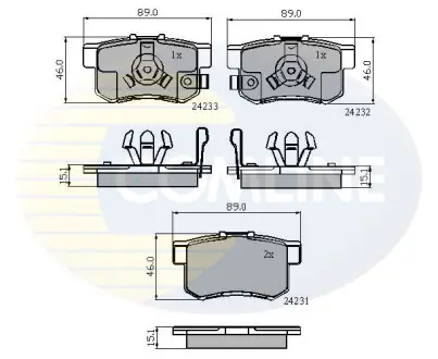 - Тормозные колодки для дисков COMLINE CBP31736