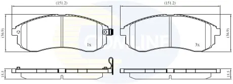 - Тормозные колодки для дисков COMLINE CBP31749