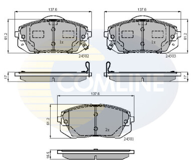 - Тормозные колодки для дисков COMLINE CBP31768