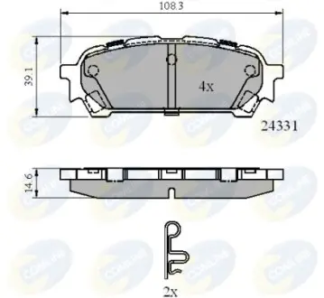 - Тормозные колодки для дисков COMLINE CBP31775