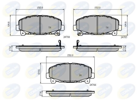 - Тормозные колодки для дисков COMLINE CBP32010