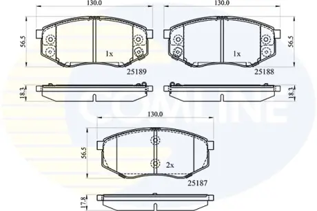 - Гальмівні колодки до дисків COMLINE CBP32194