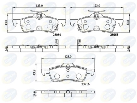 - Тормозные колодки для дисков COMLINE CBP32204