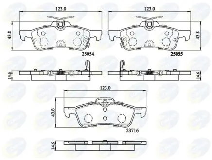 - Тормозные колодки для дисков COMLINE CBP32204