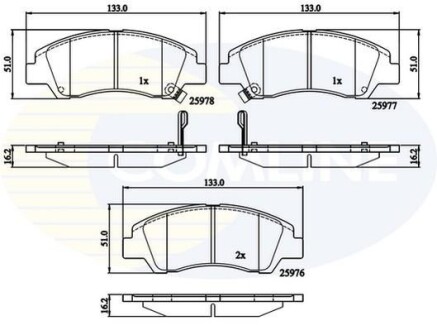 - Тормозные колодки для дисков COMLINE CBP32230