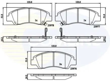 - Тормозные колодки для дисков COMLINE CBP32230