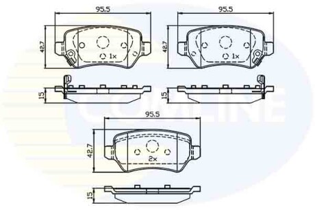 - Тормозные колодки для дисков COMLINE CBP32239