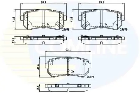 - Тормозные колодки для дисков COMLINE CBP32276