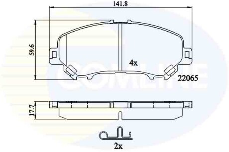 - Тормозные колодки для дисков COMLINE CBP32278