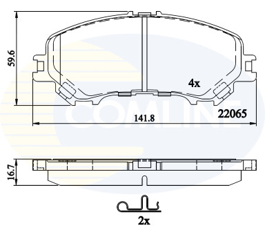 - Тормозные колодки для дисков COMLINE CBP32304