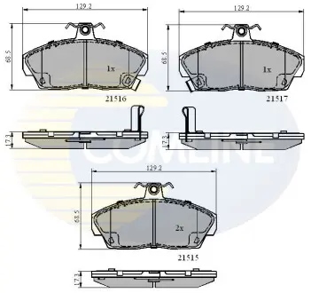 - Тормозные колодки для дисков COMLINE CBP3232