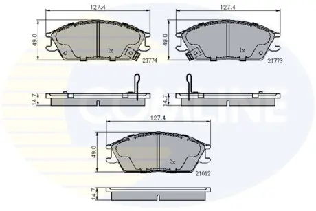 - Тормозные колодки для дисков COMLINE CBP3253
