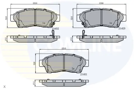 - Тормозные колодки для дисков COMLINE CBP3260