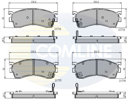 - Тормозные колодки для дисков COMLINE CBP3326