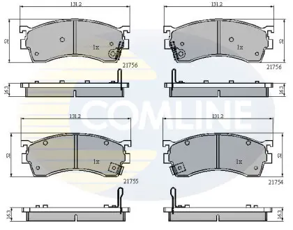 - Тормозные колодки для дисков COMLINE CBP3326