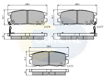 - Тормозные колодки для дисков COMLINE CBP3461