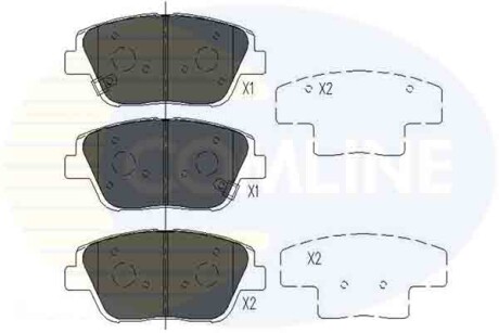 - Тормозные колодки для дисков COMLINE CBP36080