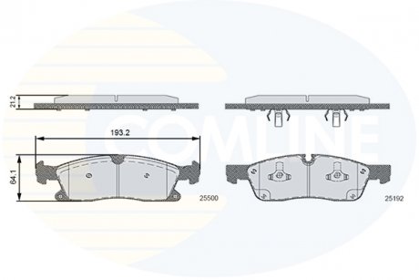 - Тормозные колодки для дисков COMLINE CBP36133