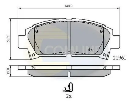 - Тормозные колодки для дисков COMLINE CBP3713