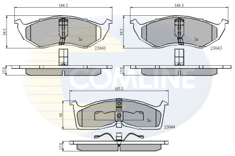 - Тормозные колодки для дисков COMLINE CBP3850