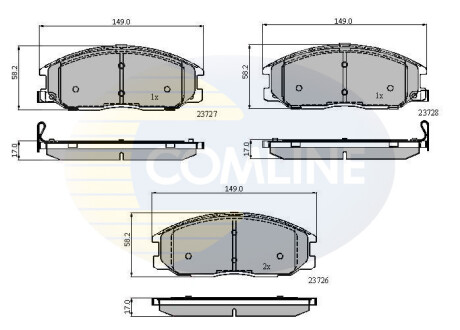 - Тормозные колодки для дисков COMLINE CBP3902