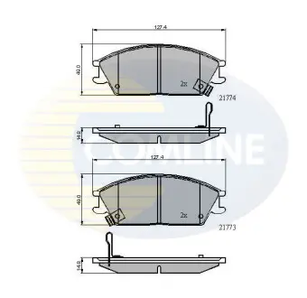 - Тормозные колодки для дисков COMLINE CBP3922