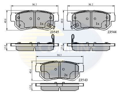 - Тормозные колодки для дисков COMLINE CBP3935