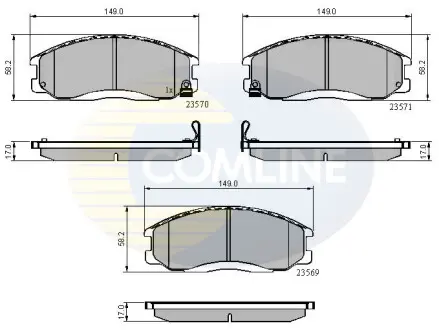 - Тормозные колодки для дисков COMLINE CBP3938