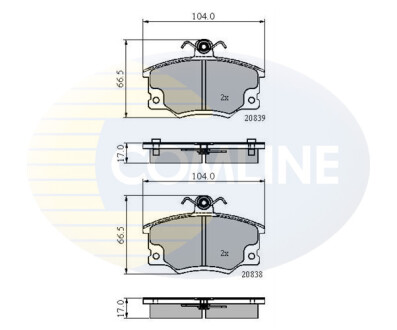 - Тормозные колодки для дисков COMLINE CBP4137